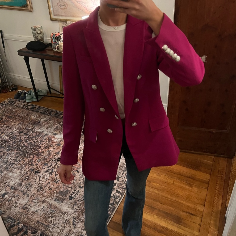 Veronica Beard $700 Magenta Blazer NWT!!!